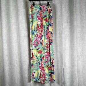 Lilly Pulitzer Georgia May Pallazo Pants Size Small  Multi Casa Banana Pattern‎